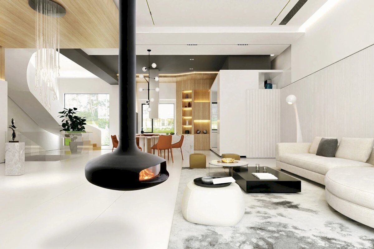 How to Furnish an Awkward Living Room Layout with a Fireplace