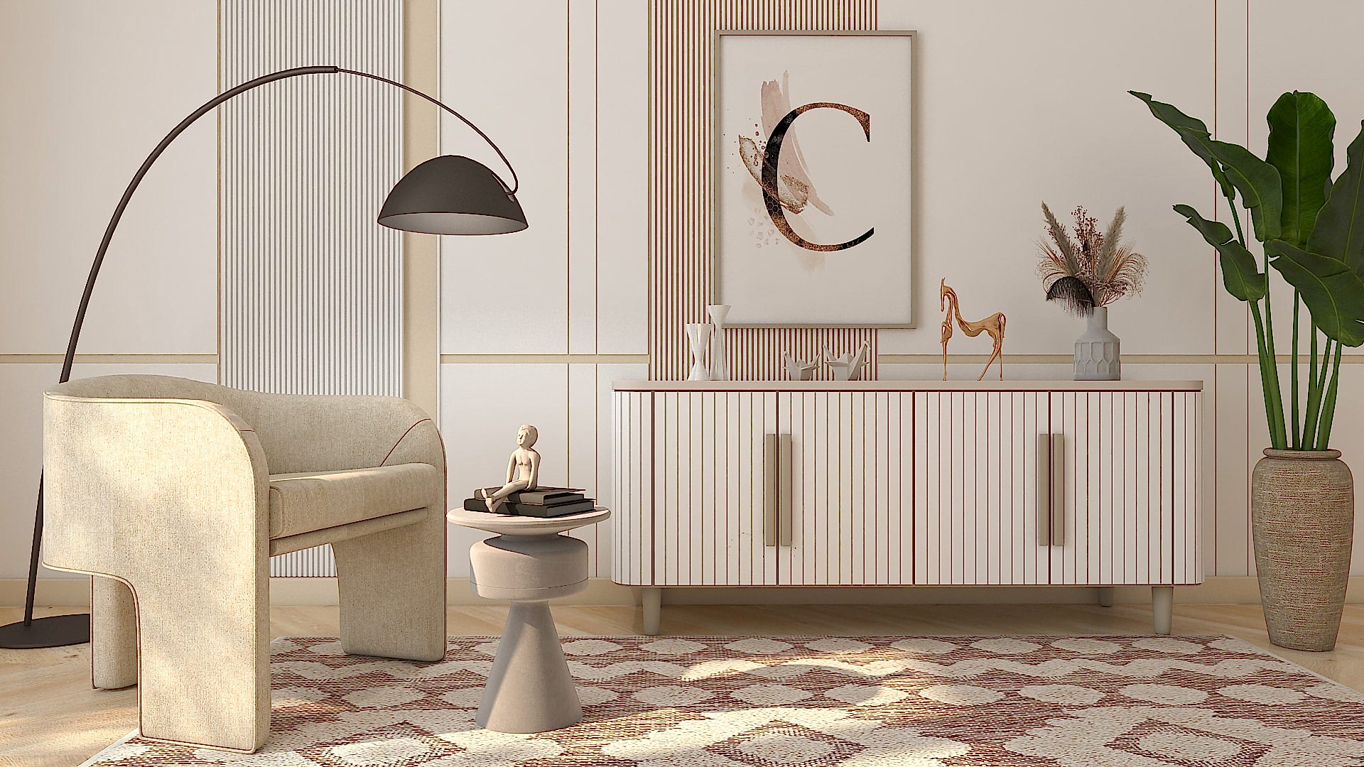 Bright & Fresh White Studio Interior