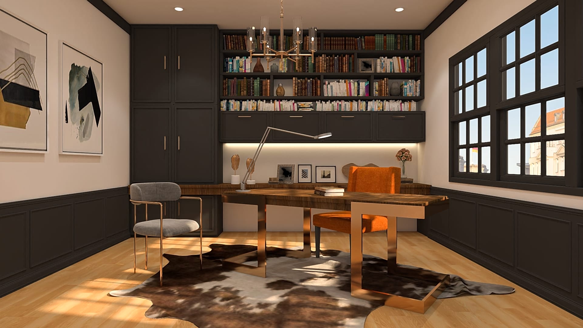 Elegant Masculine Home Office