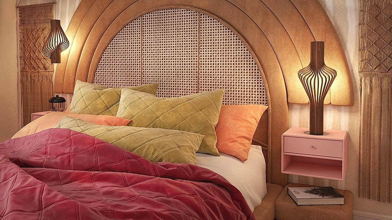 Playful and Vibrant Boho Bedroom