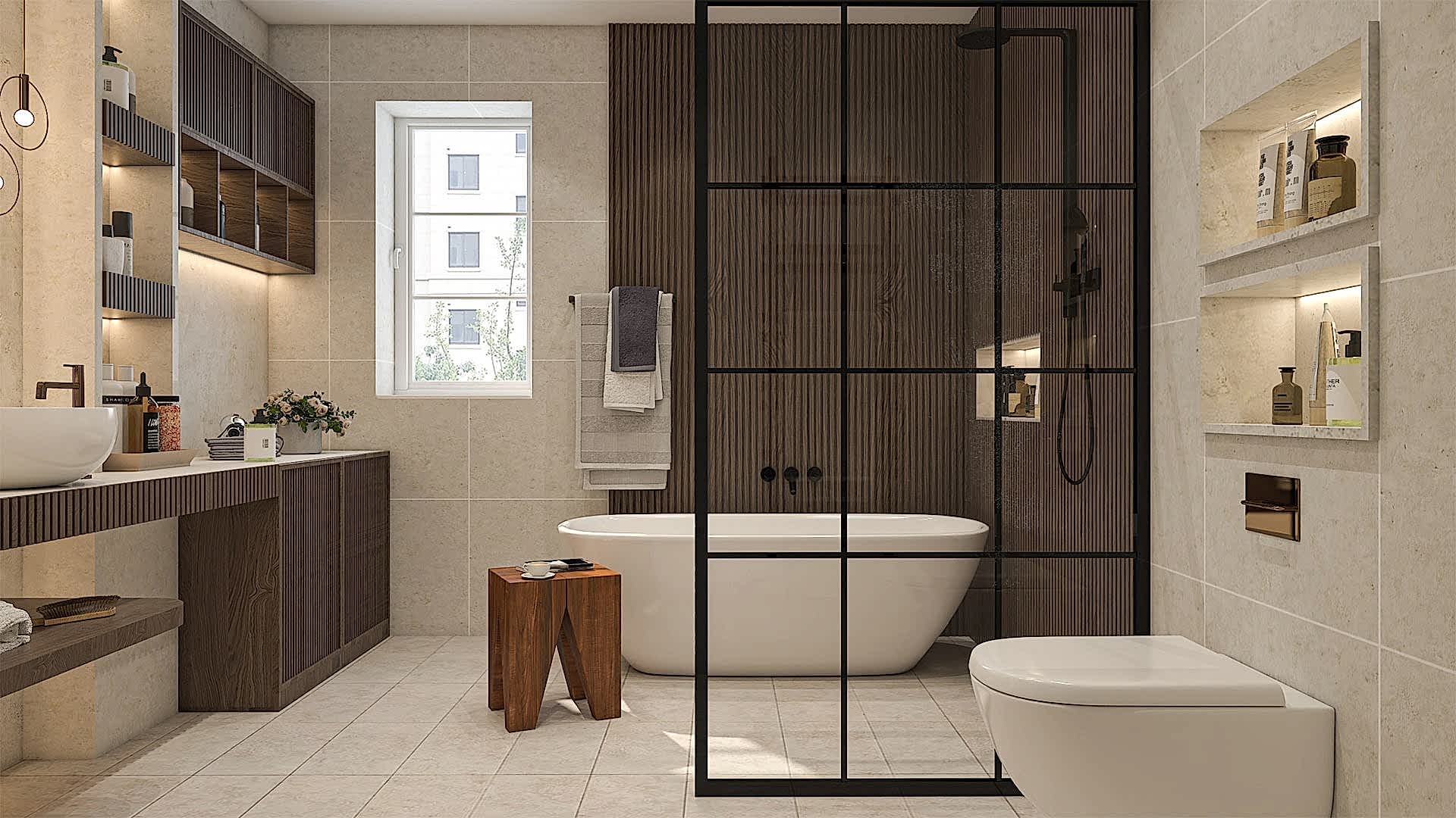 Tranquil Bathroom with Natural Elements