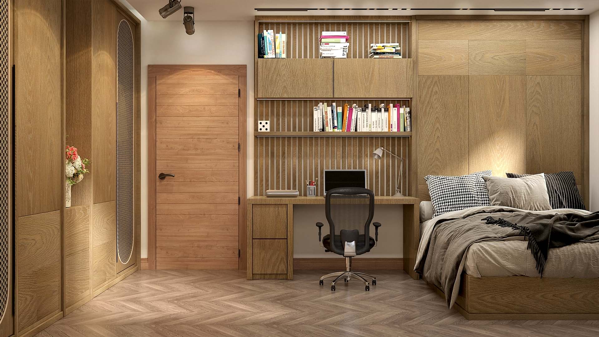 Versatile Oasis: Bedroom with a Study Nook