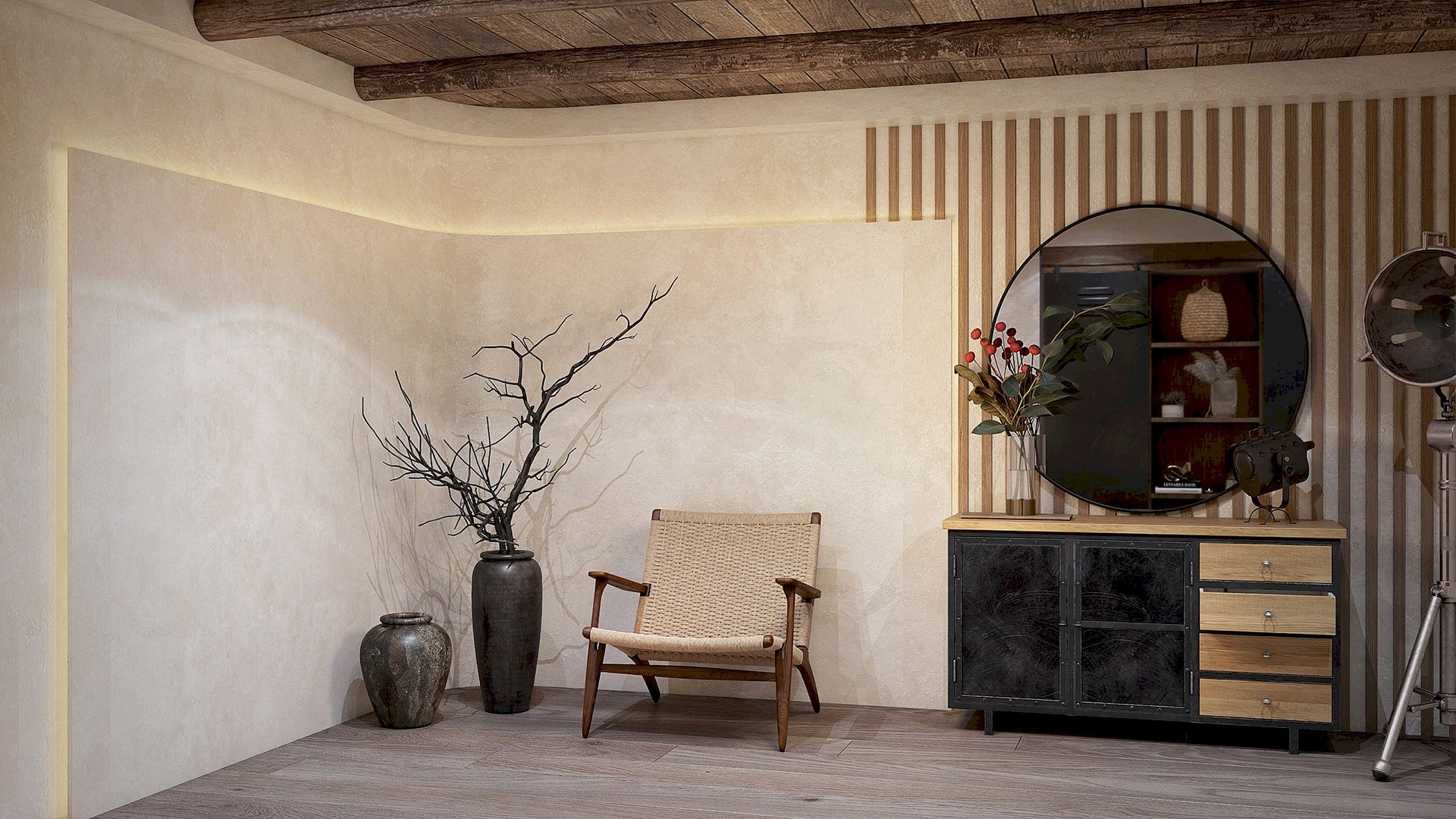 Rustic Charm: Living Room