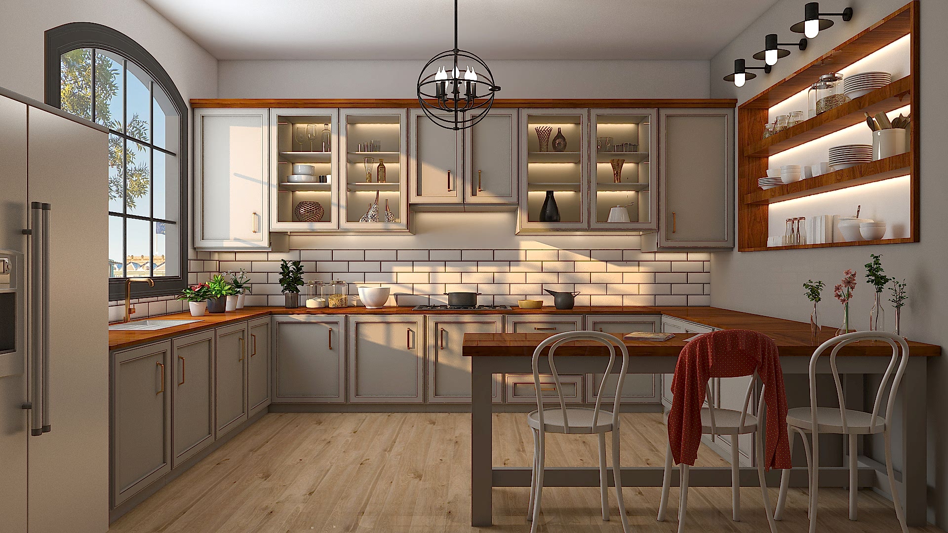 Modern Farmhouse Magic: Kitchen with Vintage Vibes