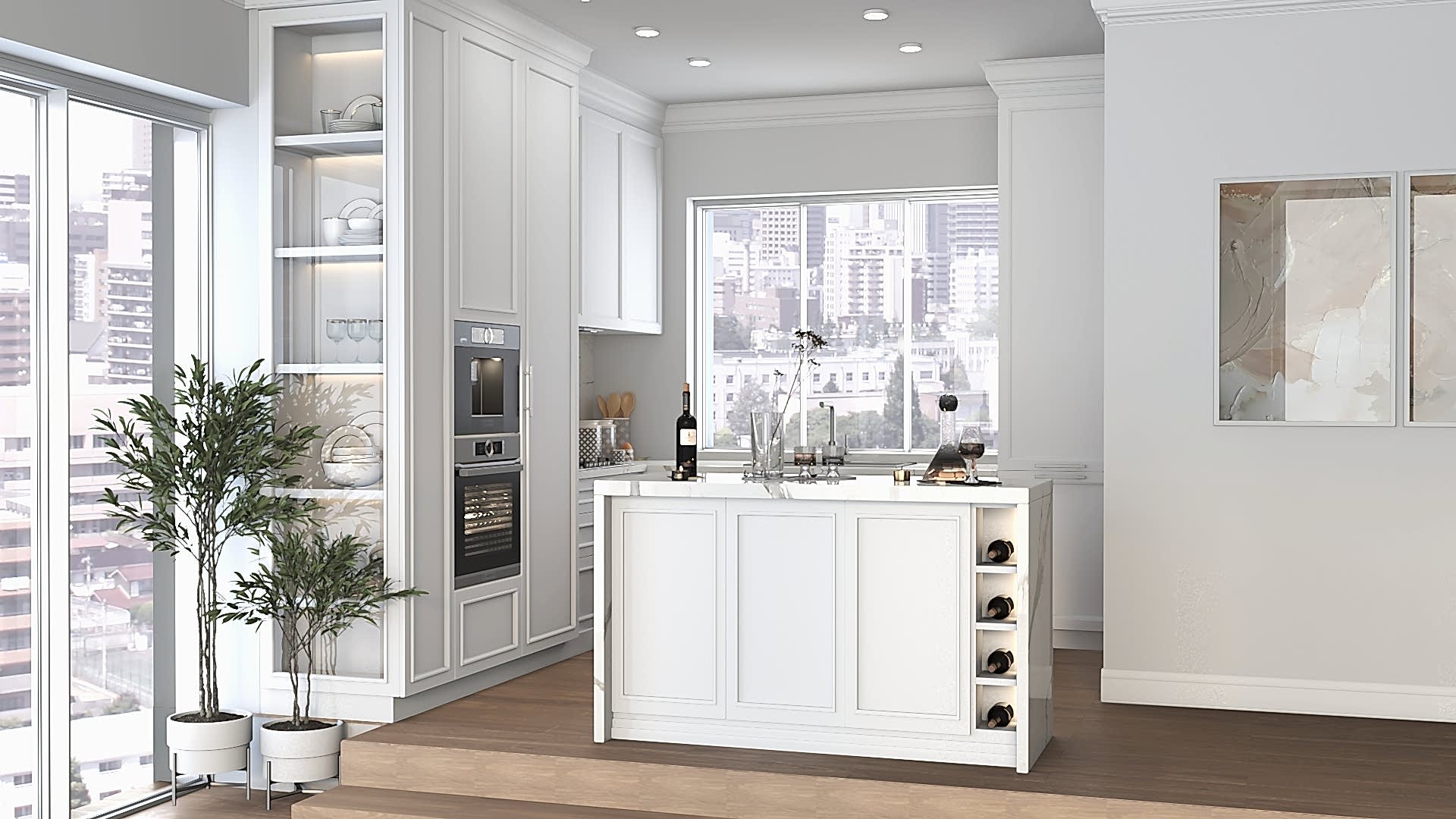 Pristine White Modern Classic