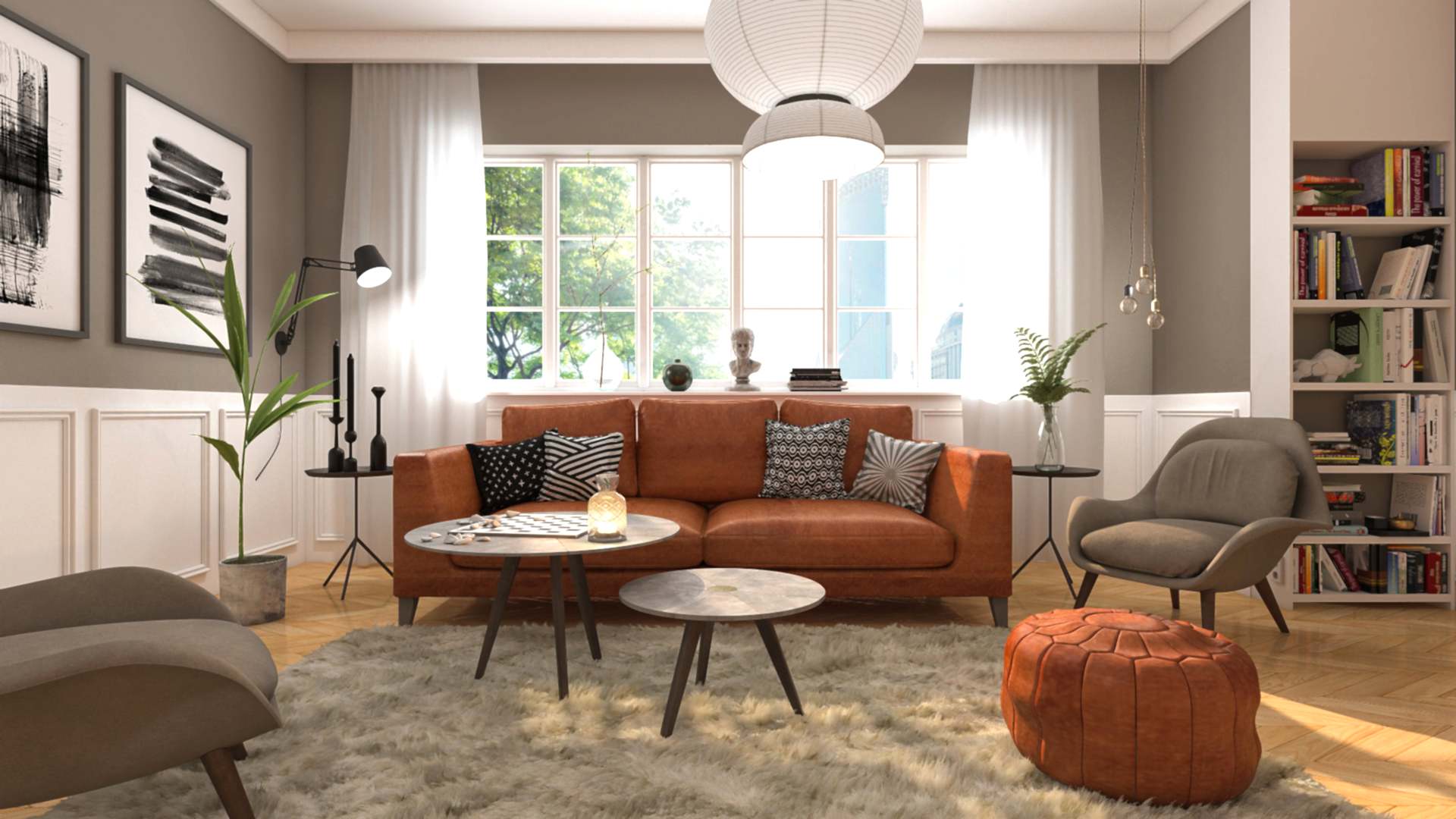 A Touch of the Nordic: A Modern Living Room with Scandinavian Inspiration