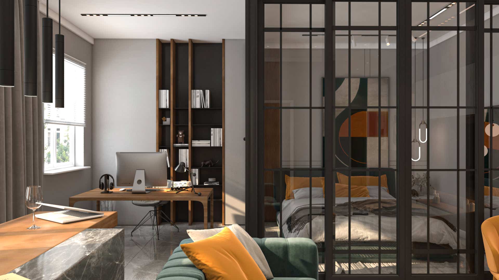 Open Concept Living: A Seamless Flow Between Bedroom and Living Room