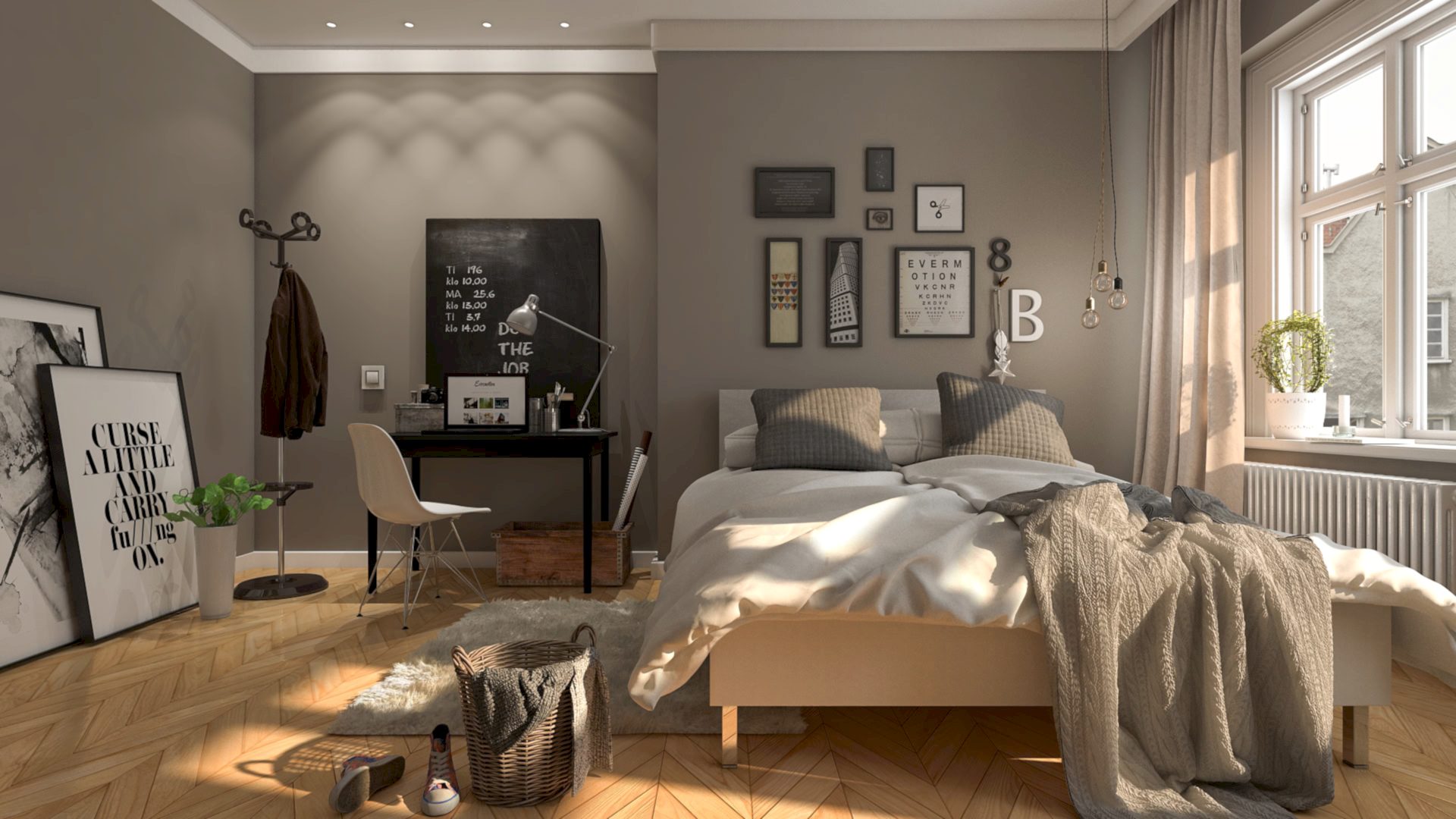 The Power of Neutrals: A Serene Minimalist Bedroom