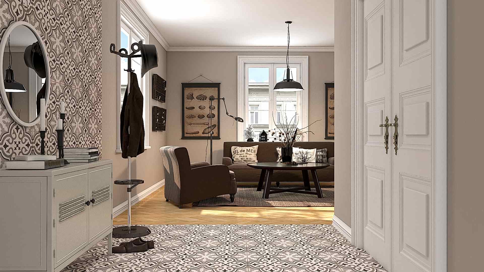 Stylish and functional Entryway design